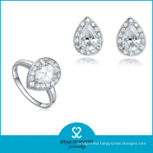 Anniversary and Wedding Occasion Fashion Wholesale Diamond Jewelry Set (J-0111)